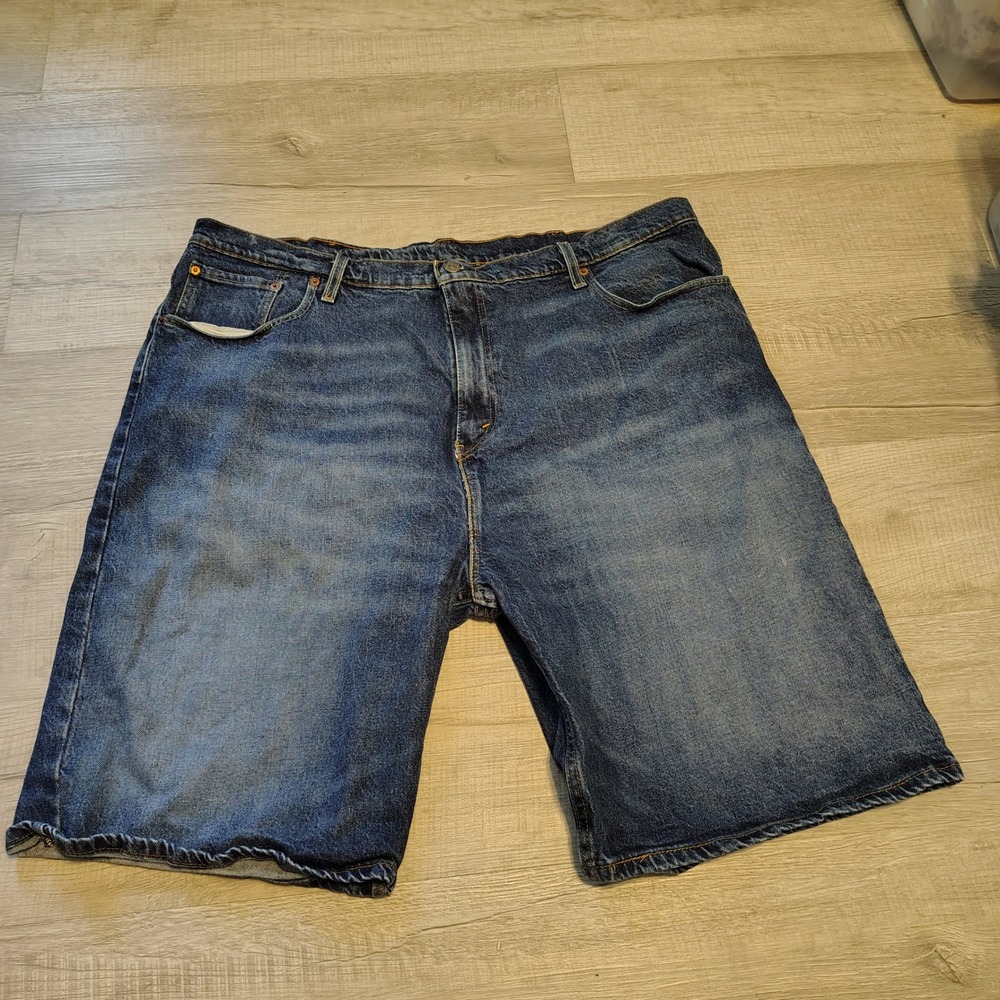 Levis 569 Loose Straight Denim Shorts Mens 44 Blue Medium Wash Wideleg baggy